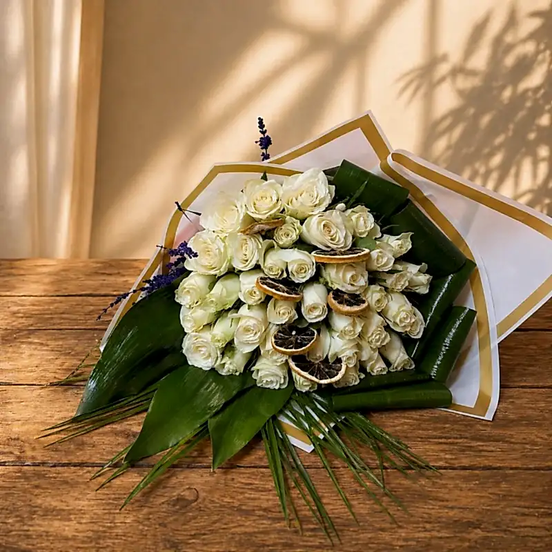 Asil Şıklık 31 Beyaz Gül Buketi