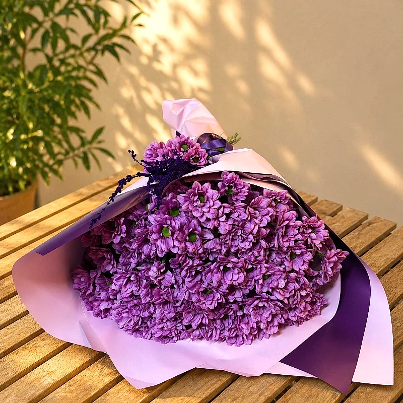 Kucak Dolusu Dev Pembe Papatya Buketi